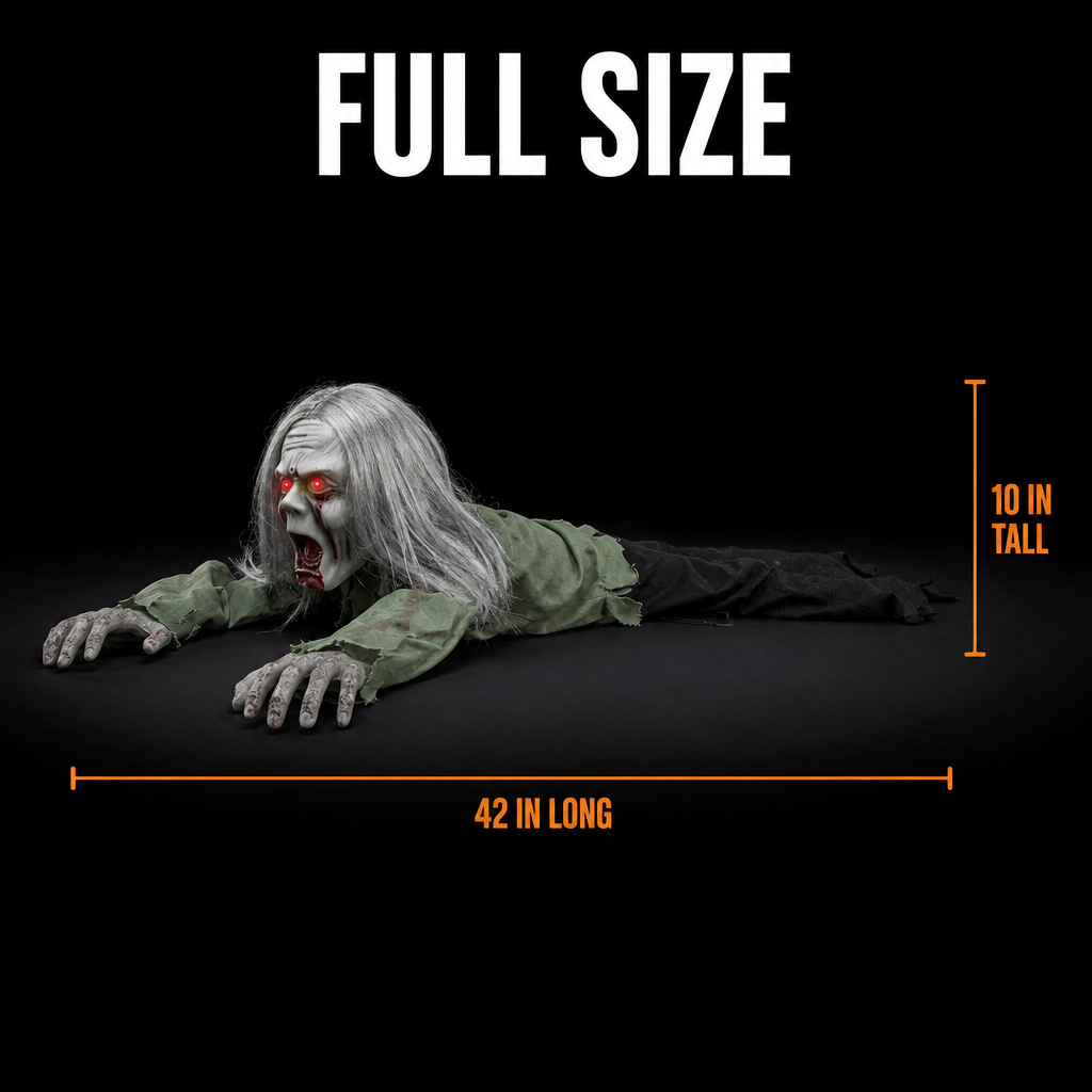 Crawling zombie animatronic