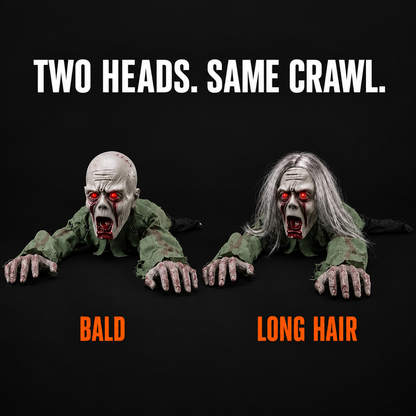 Crawling zombie animatronic