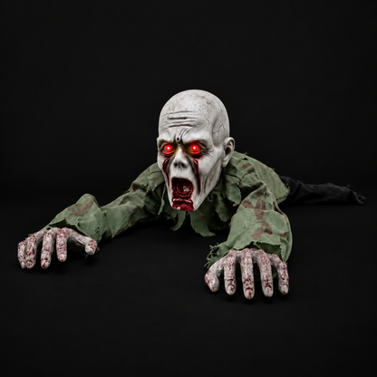 Crawling zombie animatronic
